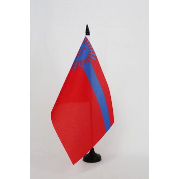 Drapeau de table République socialiste soviétique de Géorgie 1921-1991 21x14cm - PETIT Drapeaux DE BUREAU de la RSSG d\'URSS 14 x 21 cm