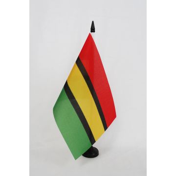 Drapeau de table Dinka du Soudan du Sud 21x14cm - PETIT Drapeaux DE BUREAU sud-soudanais 14 x 21 cm