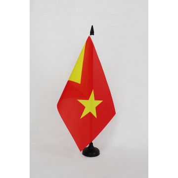 Drapeau de table Tigréens d\'Ethiopie 21x14cm - PETIT Drapeaux DE BUREAU de Tigré 14 x 21 cm