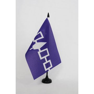Drapeau de table Iroquois du Canada 21x14cm - PETIT Drapeaux DE BUREAU amérindien 14 x 21 cm