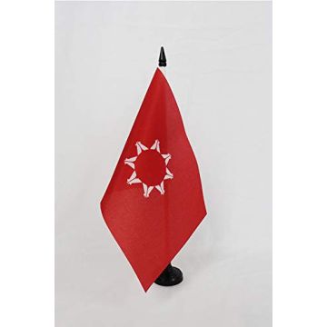 Drapeau de table Sioux Oglala du Dakota du Sud 21x14cm - PETIT Drapeaux DE BUREAU amérindien 14 x 21 cm