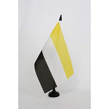 Drapeau de table Garifunas des Caraïbes 21x14cm - PETIT Drapeaux DE BUREAU Garifuna 14 x 21 cm