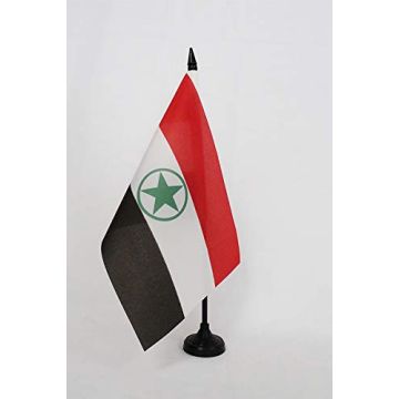 Drapeau de table Arabes d\'Iran 21x14cm - PETIT Drapeaux DE BUREAU du Khuzestan 14 x 21 cm