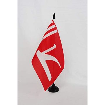Drapeau de table Kashmiris du Pakistan et Inde 21x14cm - PETIT Drapeaux DE BUREAU Cachemiri 14 x 21 cm