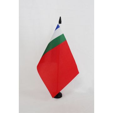 Drapeau de table Moluquois d\'Indonésie 21x14cm - PETIT Drapeaux DE BUREAU des Moluques 14 x 21 cm