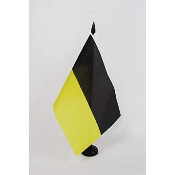 Drapeau de table Kachoubes de Pologne 21x14cm - PETIT Drapeaux DE BUREAU Cachoube polonais 14 x 21 cm