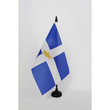 Drapeau de table Chypriotes grecs 21x14cm - PETIT Drapeaux DE BUREAU de l\'île de Chypre 14 x 21 cm
