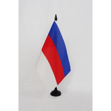 Drapeau de table Sorabes de Lusace 21x14cm - PETIT Drapeaux DE BUREAU Sorabe 14 x 21 cm