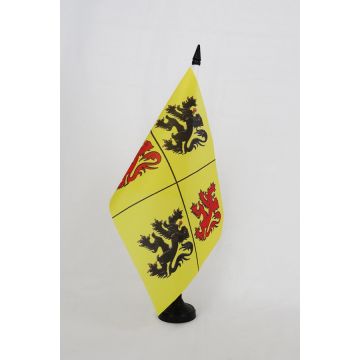 Drapeau de table Province du Hainaut 21x14cm - PETIT Drapeaux DE BUREAU de Wallonie 14 x 21 cm