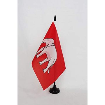 Drapeau de table Royaume du Siam 1350-1939 21x14cm - PETIT Drapeaux DE BUREAU de la Thaïlande 14 x 21 cm