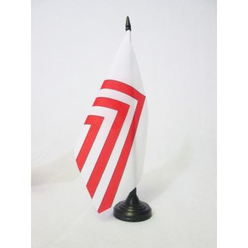 DRAPEAU DE TABLE PROVINCE DU PERCHE 21x14cm - PETIT DRAPEAUX DE BUREAU PROVINCE DU PERCHE ET DU PERCHE-GOUÍ?T 14 x 21 cm