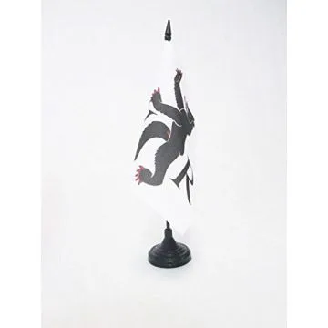 DRAPEAU DE TABLE CANTON D\'APPENZELL RHODES-INTÍ?RIEURES 15x15cm - PETIT DRAPEAUX DE BUREAU APPENZELL INNERRHODEN - AI SUISSE 15 x 15 cm
