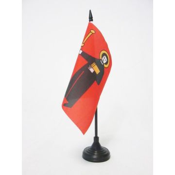 DRAPEAU DE TABLE CANTON DE GLARIS 15x15cm - PETIT DRAPEAUX DE BUREAU GLARUS - GL SUISSE 15 x 15 cm