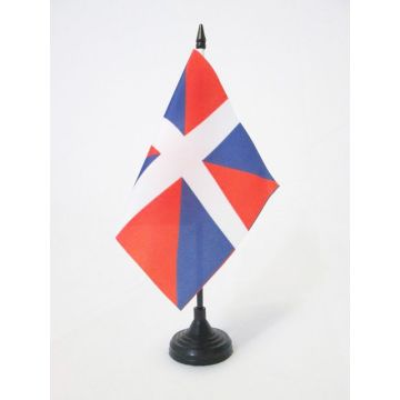 DRAPEAU DE TABLE RÍ?GIMENT DU PERCHE 15x15cm - PETIT DRAPEAUX DE BUREAU DE PERCHE 15 x 15 cm