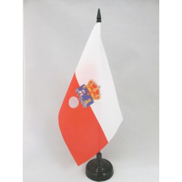DRAPEAU DE TABLE CANTABRIE 21x14cm - PETIT DRAPEAUX DE BUREAU DE CANTABRIA - ESPAGNE 14 x 21 cm