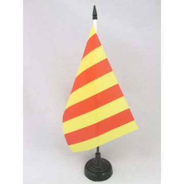 DRAPEAU DE TABLE COMTÉ DE PROVENCE 21x14cm - PETIT DRAPEAUX DE BUREAU PROVENÇAL 14 x 21 cm