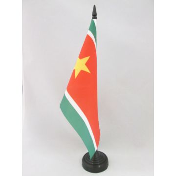 DRAPEAU DE TABLE GUADELOUPE INDÉPENDANT 21x14cm - PETIT DRAPEAUX DE BUREAU GUADELOUPÉEN INDÉPENDANTISTE 14 x 21 cm