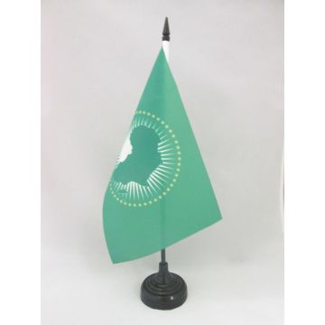 DRAPEAU DE TABLE UNION AFRICAINE 21x14cm - PETIT DRAPEAUX DE BUREAU AFRICAIN 14 x 21 cm