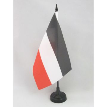 DRAPEAU DE TABLE HAUTE-VOLTA 21x14cm - PETIT DRAPEAUX DE BUREAU HAUTE VOLTA - AFRIQUE-OCCIDENTALE FRANÇAIS 14 x 21 cm