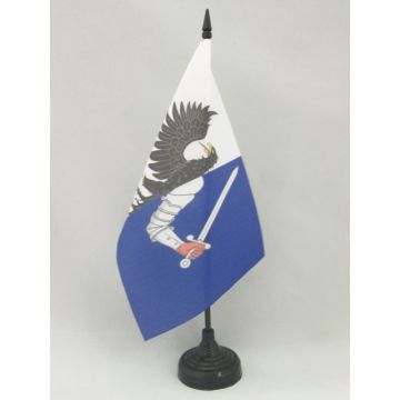 DRAPEAU DE TABLE CONNACHT 21x14cm - PETIT DRAPEAUX DE BUREAU DE CONNAUGHT - IRLANDE 14 x 21 cm