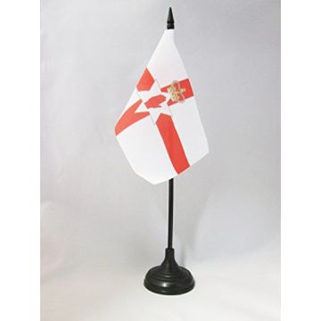DRAPEAU DE TABLE IRLANDE DU NORD 15x10cm - PETIT DRAPEAUX DE BUREAU NORD IRLANDAIS 10 x 15 cm