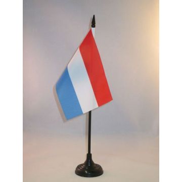 DRAPEAU DE TABLE LUXEMBOURG 15x10cm - PETIT DRAPEAUX DE BUREAU LUXEMBOURGEOIS 10 x 15 cm