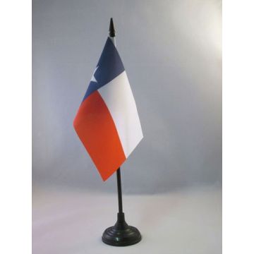 DRAPEAU DE TABLE TEXAS 15x10cm - PETIT DRAPEAUX DE BUREAU TEXAN - ETAT AMÉRICAIN - USA - ETATS-UNIS 10 x 15 cm