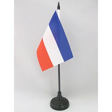 DRAPEAU DE TABLE RÉPUBLIQUE FÉDÉRALE DE YOUGOSLAVIE 15x10cm - PETIT DRAPEAUX DE BUREAU YOUGOSLAVE 10 x 15 cm
