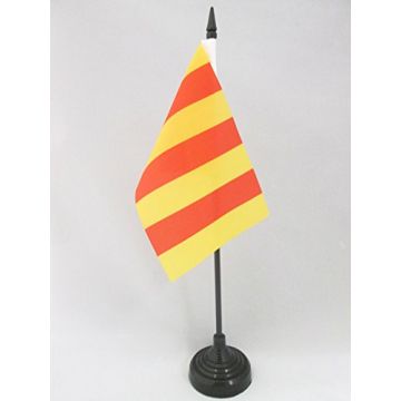 DRAPEAU DE TABLE COMTÉ DE PROVENCE 15x10cm - PETIT DRAPEAUX DE BUREAU PROVENÇAL 10 x 15 cm