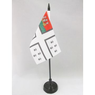 DRAPEAU DE TABLE VILLE DE NANTES 15x10cm - PETIT DRAPEAUX DE BUREAU NANTAIS 10 x 15 cm