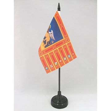 DRAPEAU DE TABLE VÉNÉTIE 15x10cm - PETIT DRAPEAUX DE BUREAU VÉNITIEN - VENETO - ITALIE 10 x 15 cm