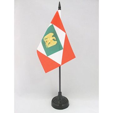 DRAPEAU DE TABLE ROYAUME D\'ITALIE 1805?1814 15x10cm - PETIT DRAPEAUX DE BUREAU NAPOLÉON BONAPARTE 10 x 15 cm