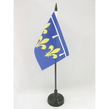DRAPEAU DE TABLE PROVINCE ORLÉANAIS 15x10cm - PETIT DRAPEAUX DE BUREAU ORLÉANS - FRANCE 10 x 15 cm