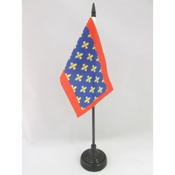 DRAPEAU DE TABLE COMTÉ DU MAINE 15x10cm - PETIT DRAPEAUX DE BUREAU PROVINCE MAINE ET PERCHE - FRANCE 10 x 15 cm