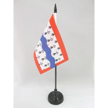 DRAPEAU DE TABLE HAUTE-VIENNE 15x10cm - PETIT DRAPEAUX DE BUREAU DÉPARTEMENT FRANÇAIS - LIMOUSIN 10 x 15 cm