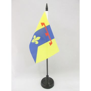 DRAPEAU DE TABLE BOUCHES DU RHÔNE 15x10cm - PETIT DRAPEAUX DE BUREAU DÉPARTEMENT FRANÇAIS - PACA 10 x 15 cm