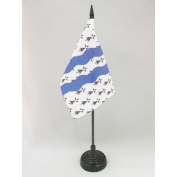 DRAPEAU DE TABLE ILLE-ET-VILAINE 15x10cm - PETIT DRAPEAUX DE BUREAU DÉPARTEMENT FRANÇAIS - BRETAGNE 10 x 15 cm
