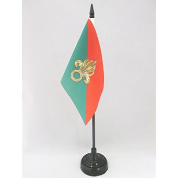 DRAPEAU DE TABLE FRANCE LÉGION ÉTRANGÈRE 15x10cm - PETIT DRAPEAUX DE BUREAU ARMÉE FRANÇAISE 10 x 15 cm