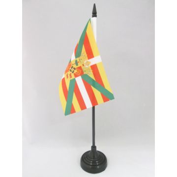 DRAPEAU DE TABLE PYRÉNÉES UNIES 15x10cm - PETIT DRAPEAUX DE BUREAU PYRÉNÉEN 10 x 15 cm