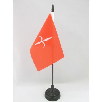 DRAPEAU DE TABLE TERRITOIRE LIBRE DE TRIESTE 1947-1954 15x10cm - PETIT DRAPEAUX DE BUREAU TERRITORIO LIBERO DI TRIESTE 10 x 15 cm