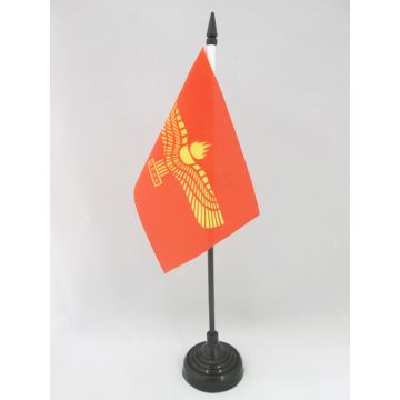 DRAPEAU DE TABLE ARAMÉEN SYRIAQUE 15x10cm - PETIT DRAPEAUX DE BUREAU ARAMÉENS 10 x 15 cm