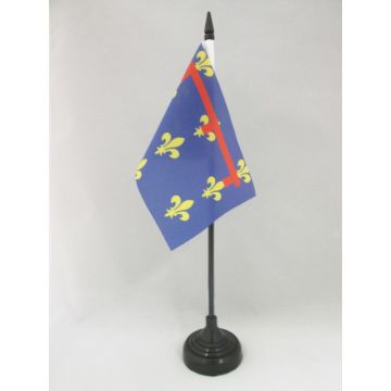DRAPEAU DE TABLE ROYAUME DE NAPLES 1282-1816 15x10cm - PETIT DRAPEAUX DE BUREAU REGNO DI NAPOLI - ITALIE 10 x 15 cm