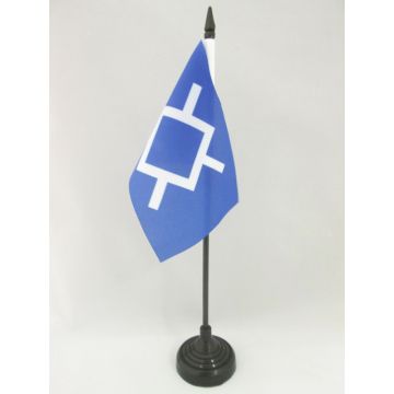 DRAPEAU DE TABLE CHEYENNES AMÉRINDIEN 15x10cm - PETIT DRAPEAUX DE BUREAU CHEYENNE - INDIEN D\'AMÉRIQUE 10 x 15 cm
