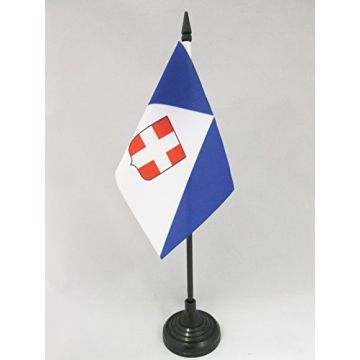 DRAPEAU DE TABLE HAUTE-SAVOIE 15x10cm - PETIT DRAPEAUX DE BUREAU DÉPARTEMENT HAUT-SAVOYARD 10 x 15 cm