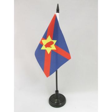 DRAPEAU DE TABLE ULSTER NATION 15x10cm - PETIT DRAPEAUX DE BUREAU NATIONALISTE NORD-IRLANDAIS - IRLANDE DU NORD 10 x 15 cm