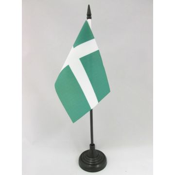 DRAPEAU DE TABLE PORTO RICO INDÉPENDANTISTE 15x10cm - PETIT DRAPEAUX DE BUREAU DU PARTI INDÉPENDANTISTE PORTORICAIN 10 x 15 cm