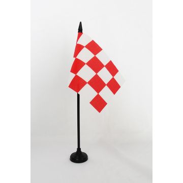 DRAPEAU DE TABLE PROVINCE DE BRABANT-SEPTENTRIONAL 15x10cm - PETIT DRAPEAUX DE BUREAU BRABANT-DU-NORD AUX PAYS-BAS 10 x 15 cm