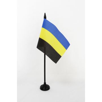 DRAPEAU DE TABLE PROVINCE DE GUELDRE 15x10cm - PETIT DRAPEAUX DE BUREAU GELDERLAND AUX PAYS-BAS 10 x 15 cm