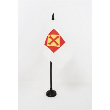 DRAPEAU DE TABLE CONFÉDÉRATION ESPAGNOLE DES DROITES AUTONOMES 15x10cm - PETIT DRAPEAUX DE BUREAU CEDA - GUERRE D\'ESPAGNE 10 x 15 cm