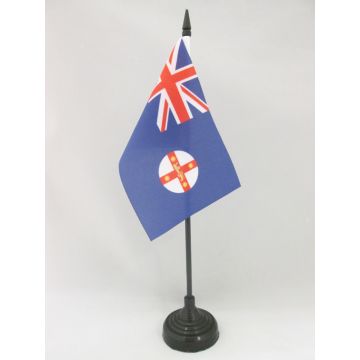 DRAPEAU DE TABLE NOUVELLE-GALLES DU SUD 15x10cm - PETIT DRAPEAUX DE BUREAU AUSTRALIEN - AUSTRALIE 10 x 15 cm